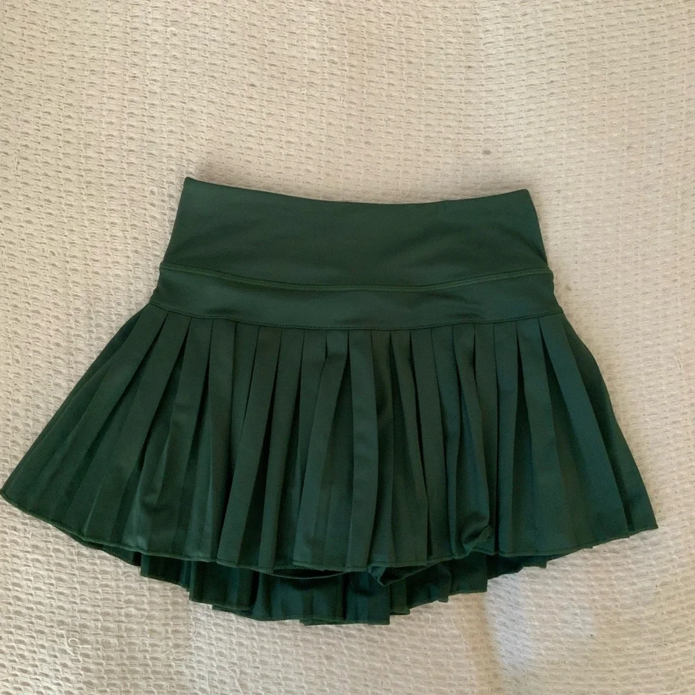 Revolve x Gold Hinge Forest Green Pleated Mini Tennis Golf Skort Skirt